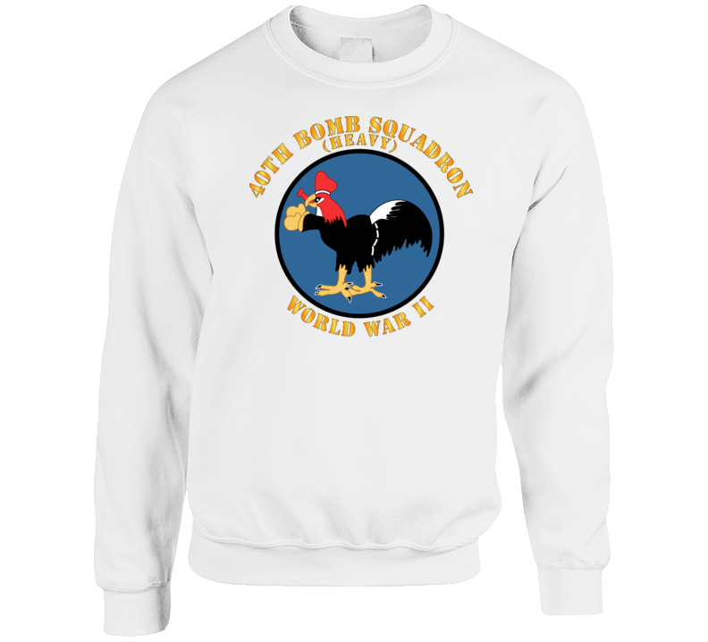 Aac - 40th Bomb Squadron - Wwii Crewneck Sweatshirt