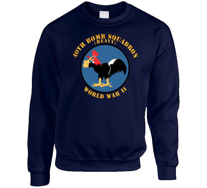Aac - 40th Bomb Squadron - Wwii Crewneck Sweatshirt