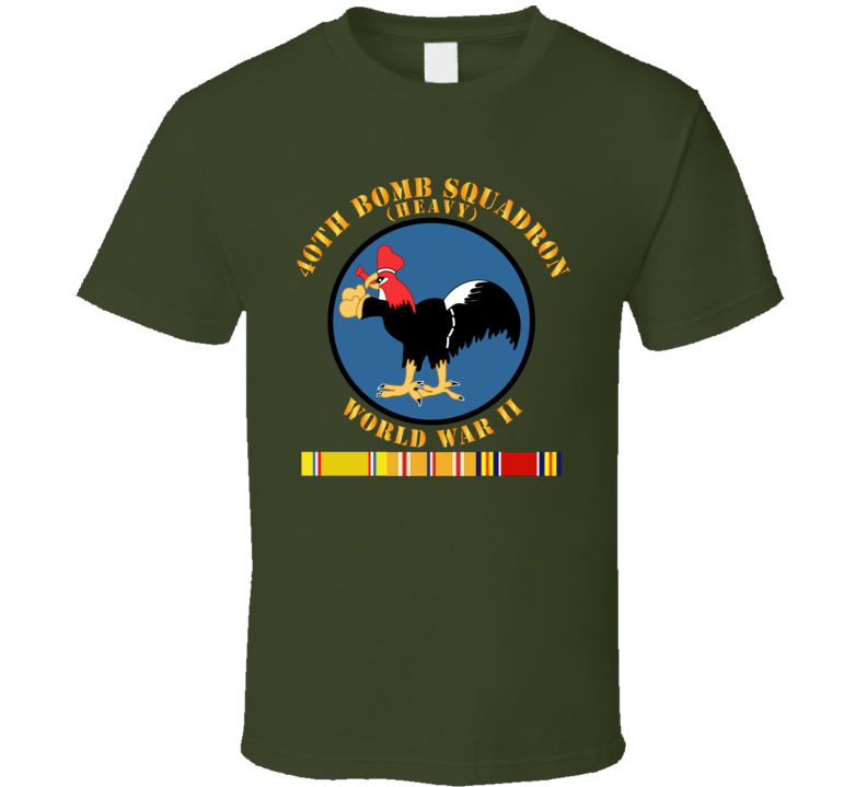 Aac - 40th Bomb Squadron - Wwii W Pac Svc T Shirt