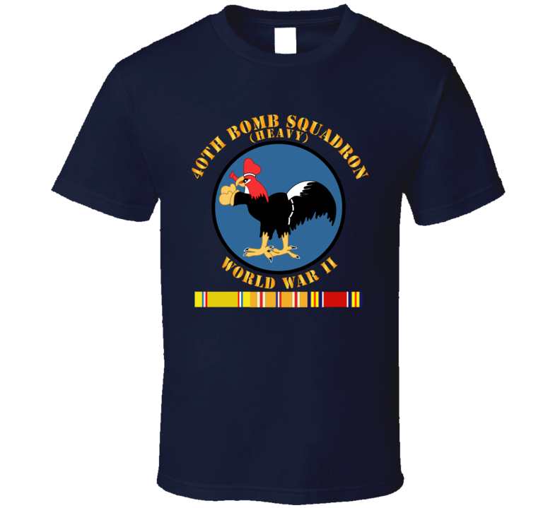 Aac - 40th Bomb Squadron - Wwii W Pac Svc T Shirt