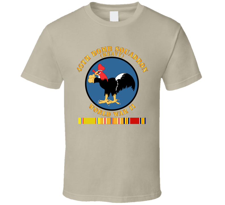 Aac - 40th Bomb Squadron - Wwii W Pac Svc T Shirt