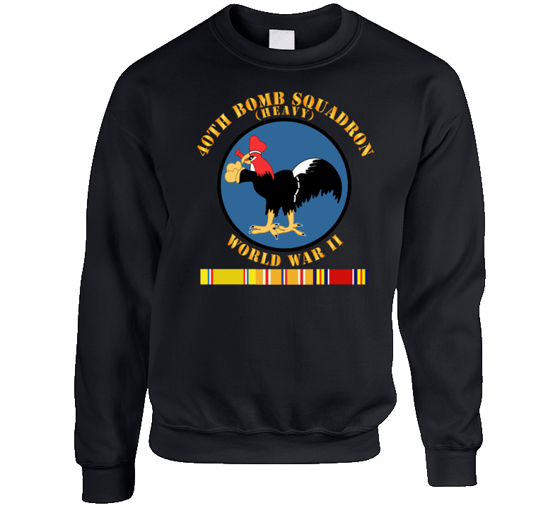 Aac - 40th Bomb Squadron - Wwii W Pac Svc Crewneck Sweatshirt