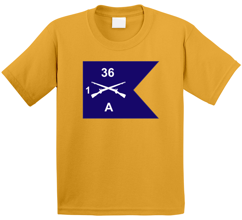 Army - Guidon - A Co - 1st Bn 36th Infantry Kids