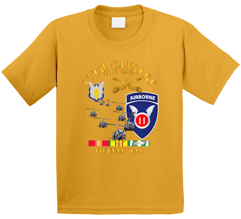 Army - 17th Cavalry (air Cav) - 11th Airborne Division W Svc Kids