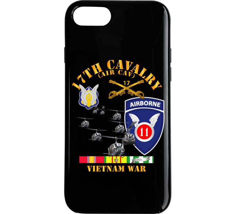 Army - 17th Cavalry (air Cav) - 11th Airborne Division W Svc Phone Case