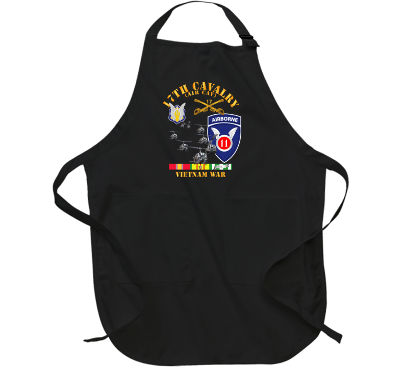Army - 17th Cavalry (air Cav) - 11th Airborne Division W Svc Apron
