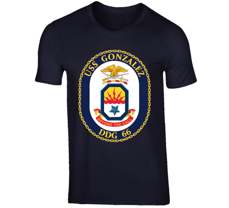 Navy - Uss Gonzalez (ddg 66) Wo Txt V-neck