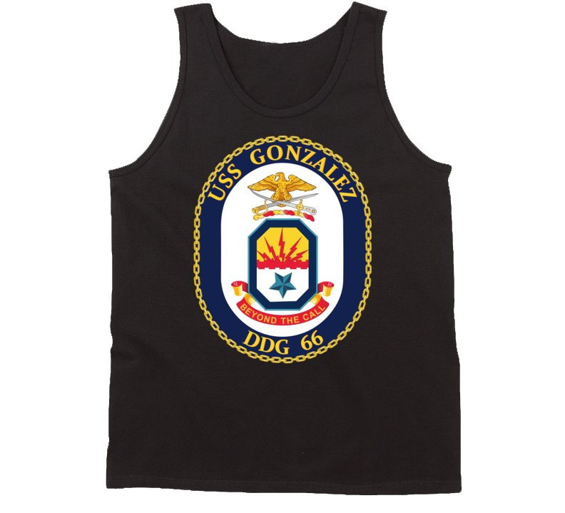 Navy - Uss Gonzalez (ddg 66) Wo Txt Tanktop