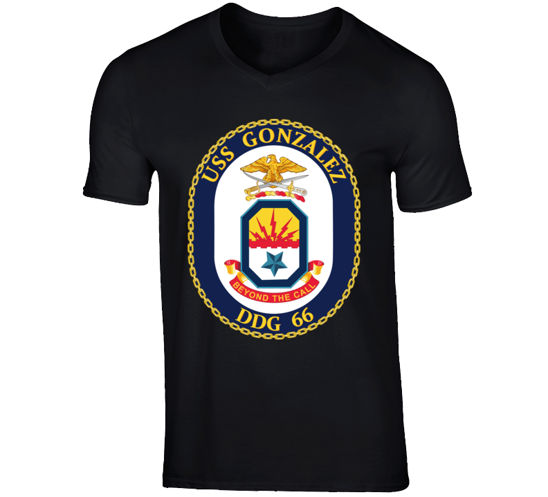 Navy - Uss Gonzalez (ddg 66) Wo Txt V-neck