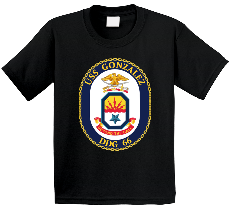 Navy - Uss Gonzalez (ddg 66) Wo Txt T Shirt