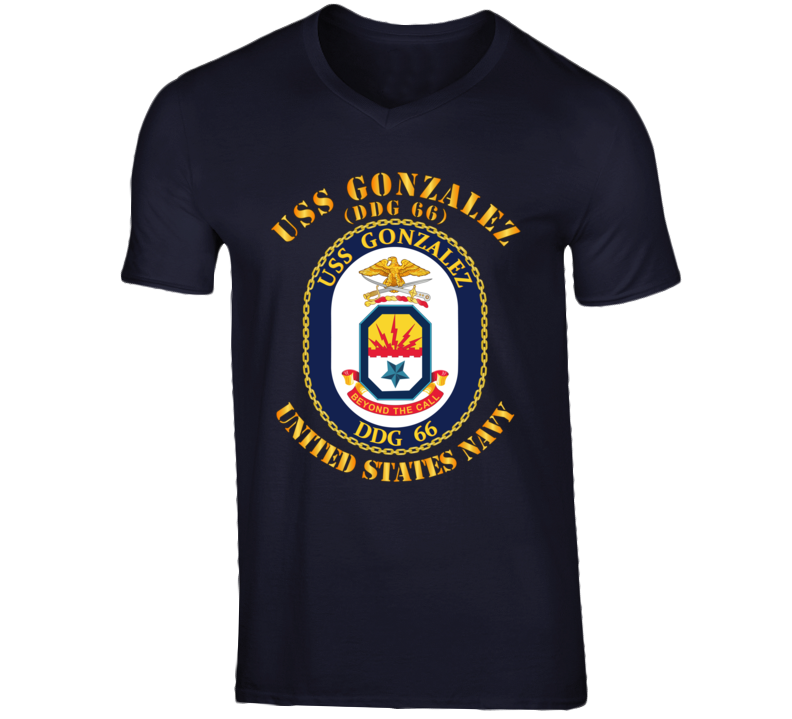 Navy - Uss Gonzalez (ddg 66) V-neck