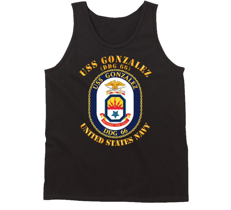 Navy - Uss Gonzalez (ddg 66) Tanktop