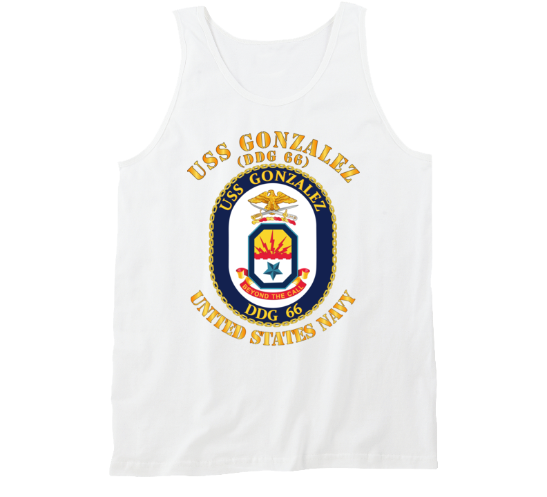 Navy - Uss Gonzalez (ddg 66) Tanktop