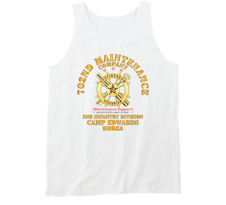Army - 702nd Maintenance Company   - Camp Edwards -  Korea Tanktop
