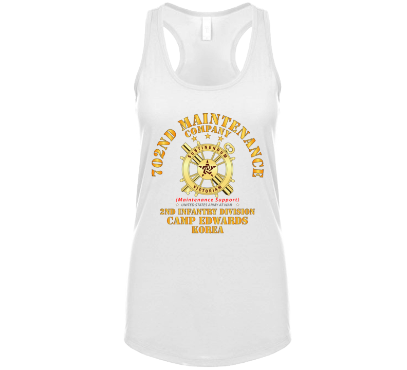 Army - 702nd Maintenance Company   - Camp Edwards -  Korea Tanktop