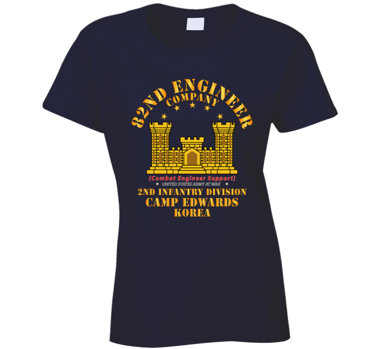 Army - 702nd Maintenance Company   - Camp Edwards -  Korea Ladies T Shirt