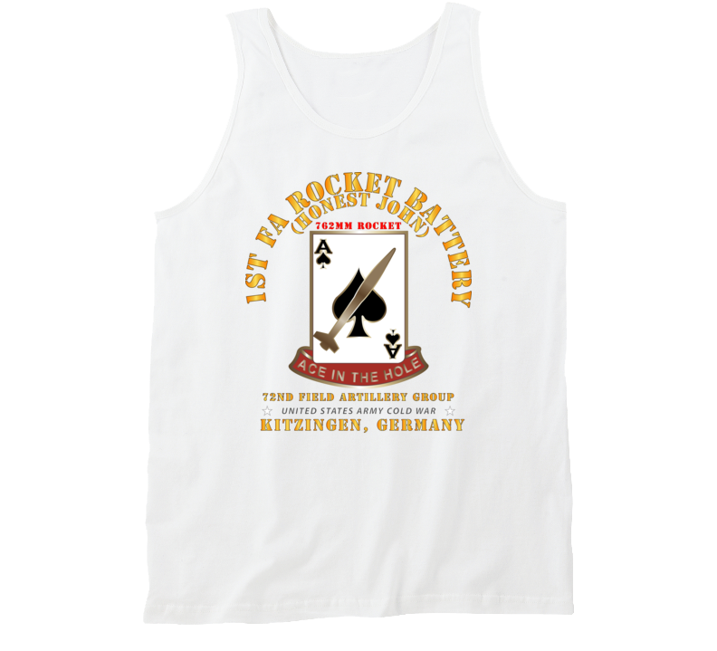 Army - 1st Fa Rocket Battery (hj) - 72nd Fa Gp - Kitzingen Germany Tanktop