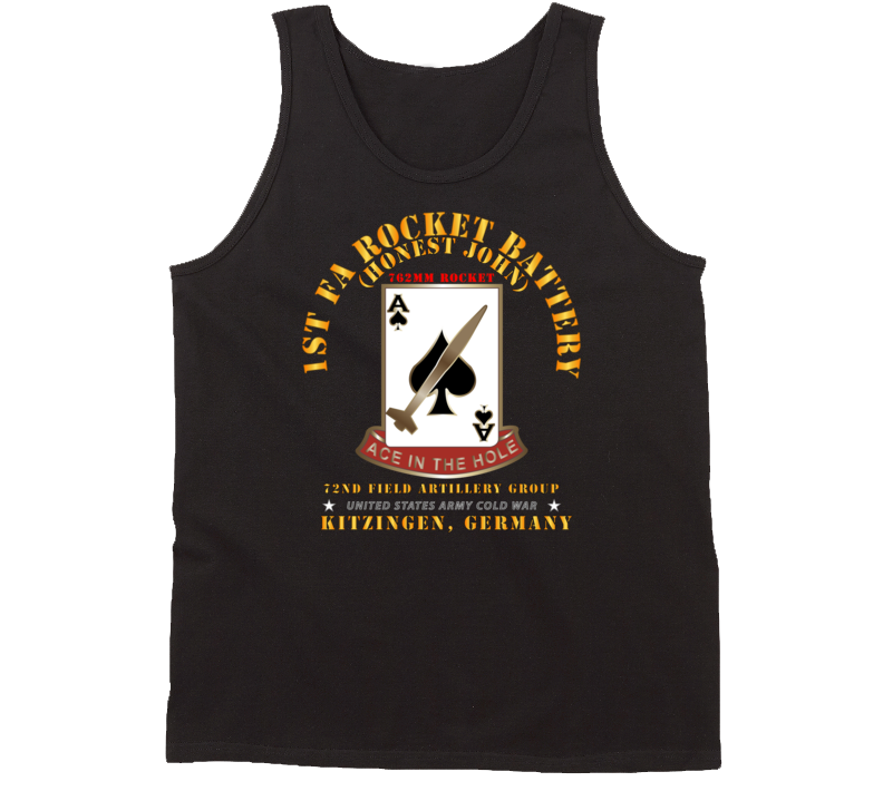 Army - 1st Fa Rocket Battery (hj) - 72nd Fa Gp - Kitzingen Germany Tanktop