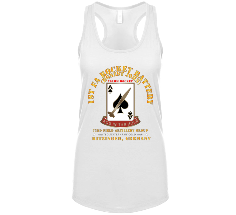 Army - 1st Fa Rocket Battery (hj) - 72nd Fa Gp - Kitzingen Germany Ladies Tanktop