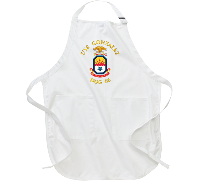 Navy - Uss Gonzalez (ddg 66) Wo Backgrnd Apron