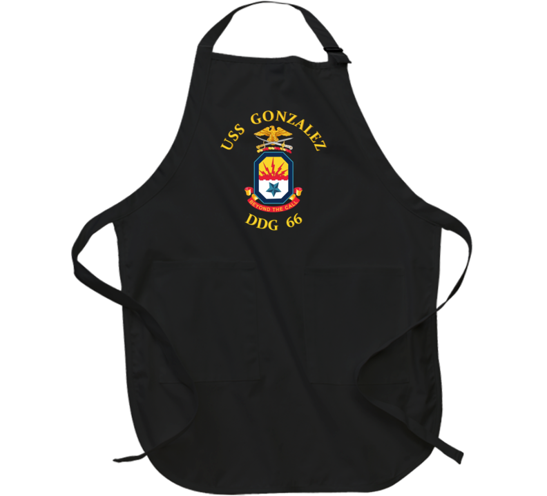 Navy - Uss Gonzalez (ddg 66) Wo Backgrnd Apron