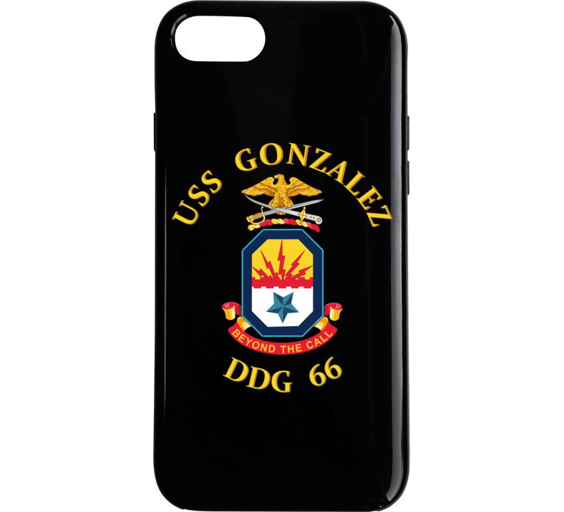 Navy - Uss Gonzalez (ddg 66) Wo Backgrnd Phone Case