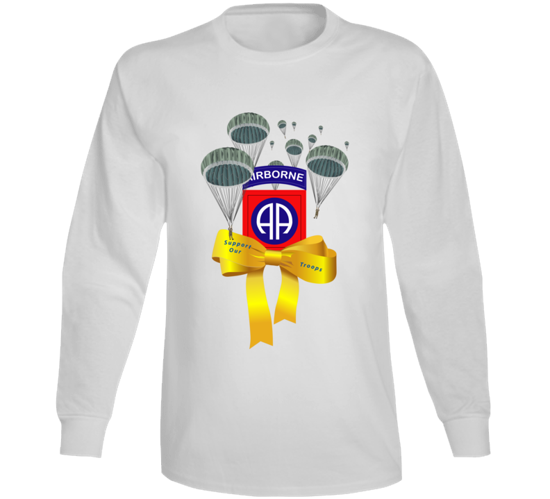 Army - Yellow Ribbon - Support Our Troops - 82nd Airborne W Jumpers Long Sleeve