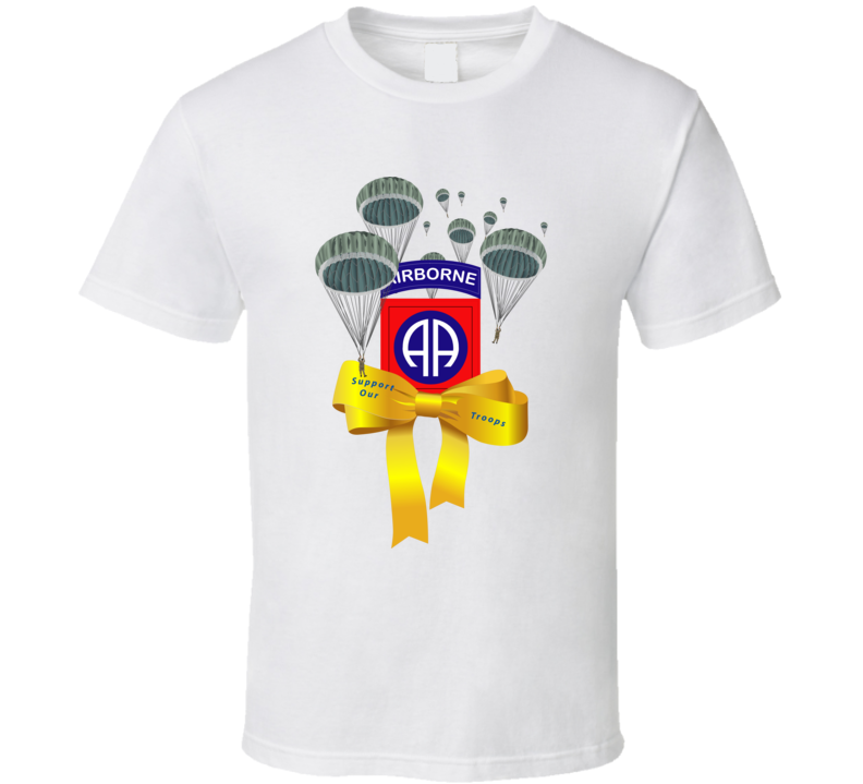 Army - Yellow Ribbon - Support Our Troops - 82nd Airborne w Jumpers T Shirt
