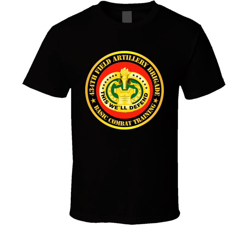 Army - 434th Field Artillery Bde W Drill Sgt Badge T Shirt
