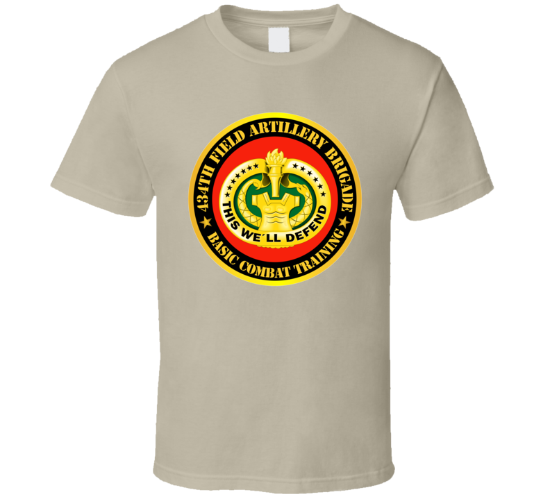 Army - 434th Field Artillery Bde W Drill Sgt Badge T Shirt