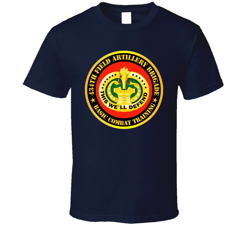 Army - 434th Field Artillery Bde W Drill Sgt Badge T Shirt