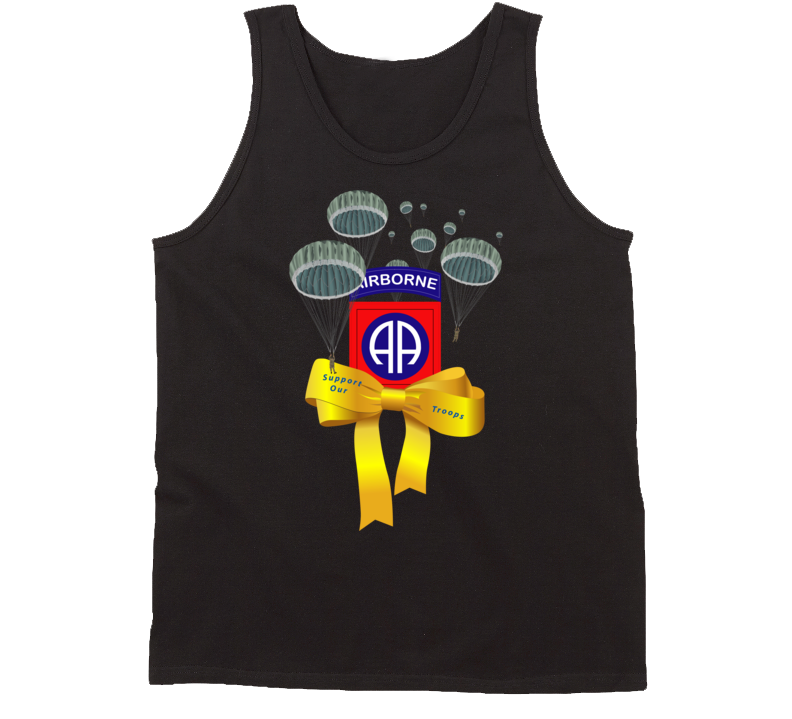 Army - Yellow Ribbon - Support Our Troops - 82nd Airborne w Jumpers Tanktop