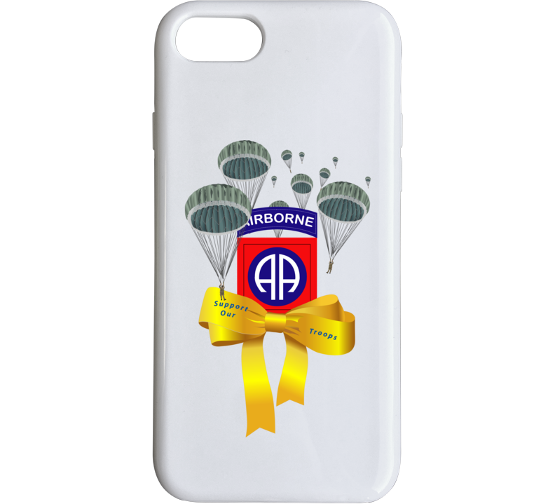 Army - Yellow Ribbon - Support Our Troops - 82nd Airborne w Jumpers Phone Case