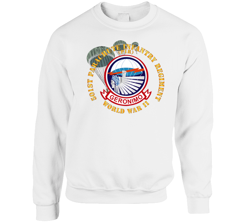 Army - 501st Infantry Regiment - Wwii Sweatshirt Crewneck Sweatshirt