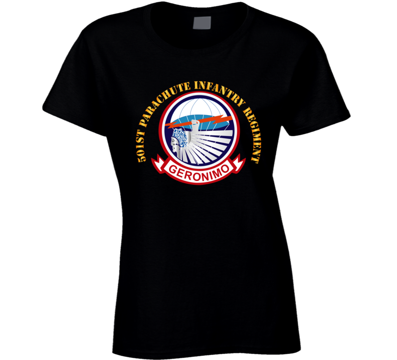 Army - 501st Parachute Infantry Regiment Ladies T Shirt