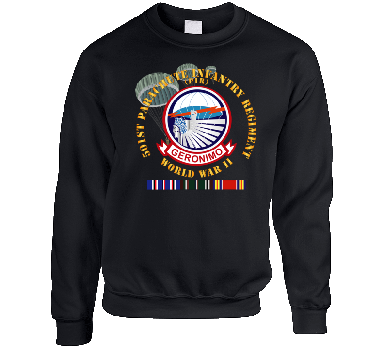 Army - 501st Infantry Regiment - Wwii W Eu Svc Sweatshirt Crewneck Sweatshirt