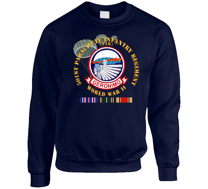 Army - 501st Infantry Regiment - Wwii W Eu Svc Sweatshirt Crewneck Sweatshirt