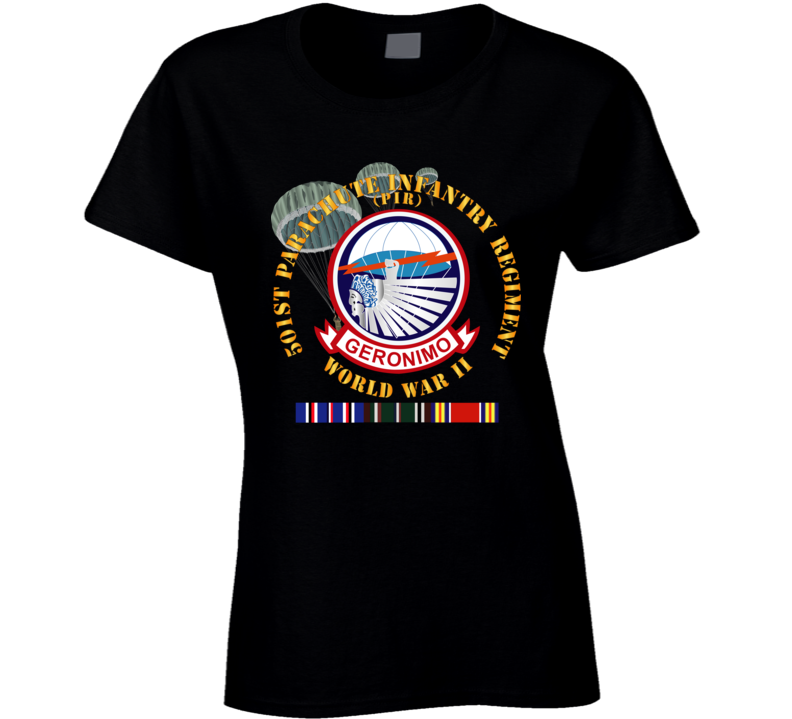 Army - 501st Infantry Regiment - Wwii W Eu Svc Ladies T Shirt