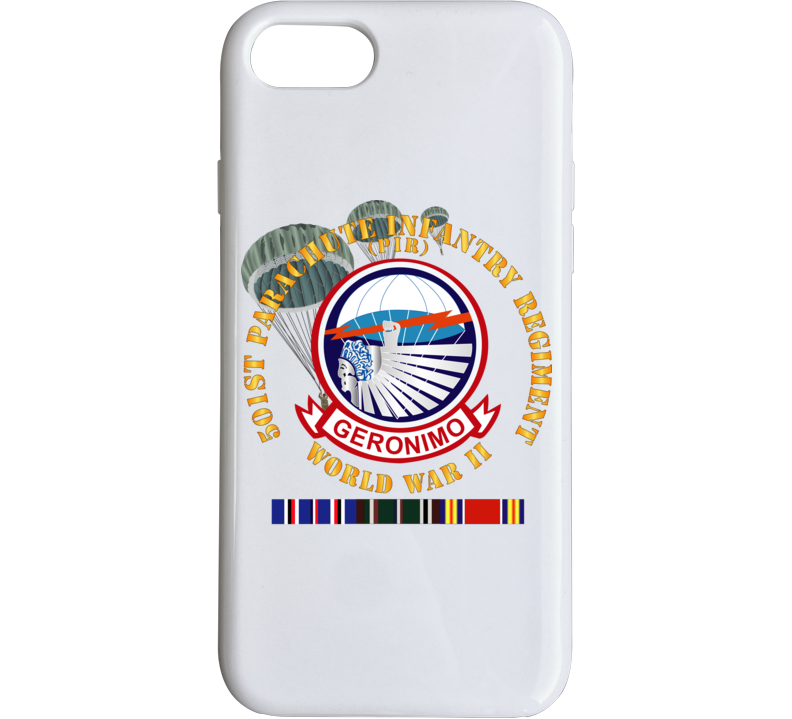 Army - 501st Infantry Regiment - Wwii W Eu Svc Phone Case