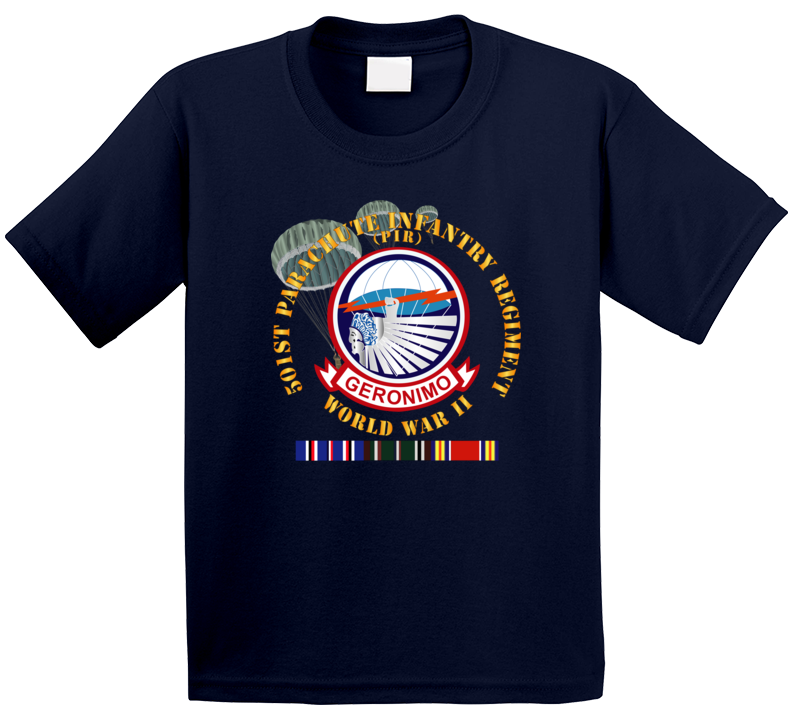 Army - 501st Infantry Regiment - Wwii W Eu Svc Kids T Shirt