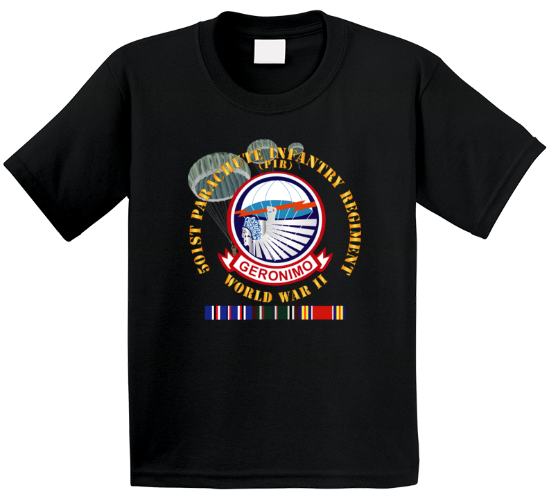 Army - 501st Infantry Regiment - Wwii W Eu Svc Kids T Shirt