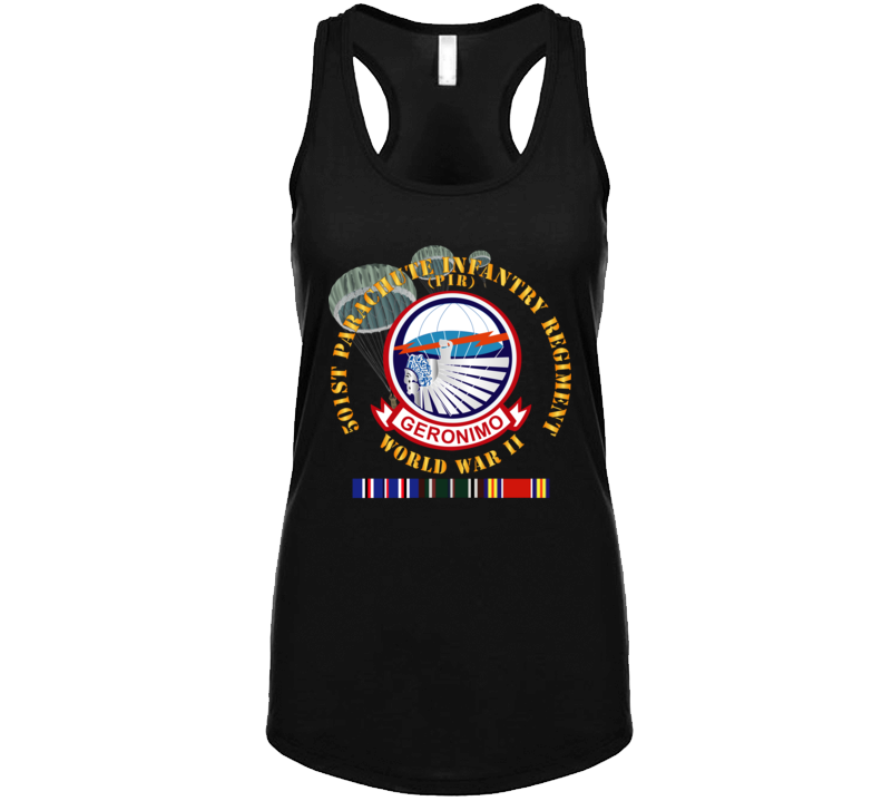 Army - 501st Infantry Regiment - Wwii W Eu Svc Tanktop