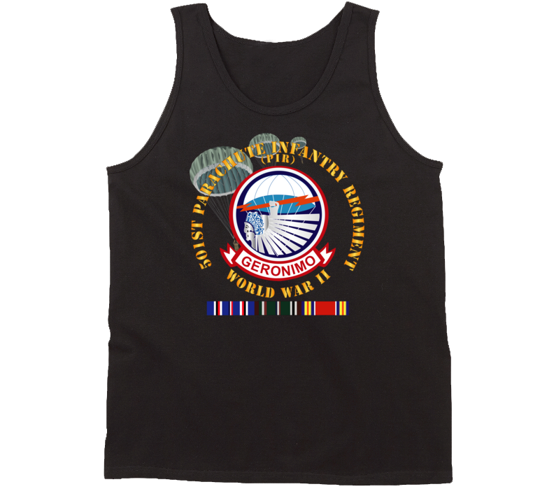 Army - 501st Infantry Regiment - Wwii W Eu Svc Tanktop