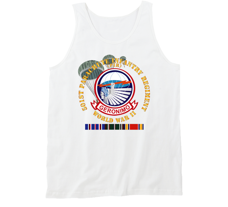 Army - 501st Infantry Regiment - Wwii W Eu Svc Tanktop