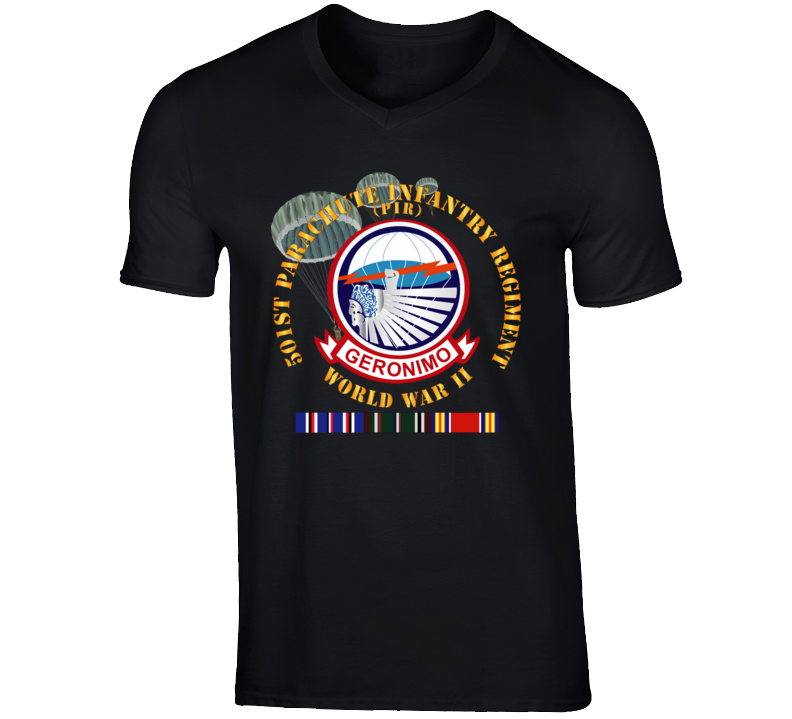 Army - 501st Infantry Regiment - Wwii W Eu Svc T Shirt