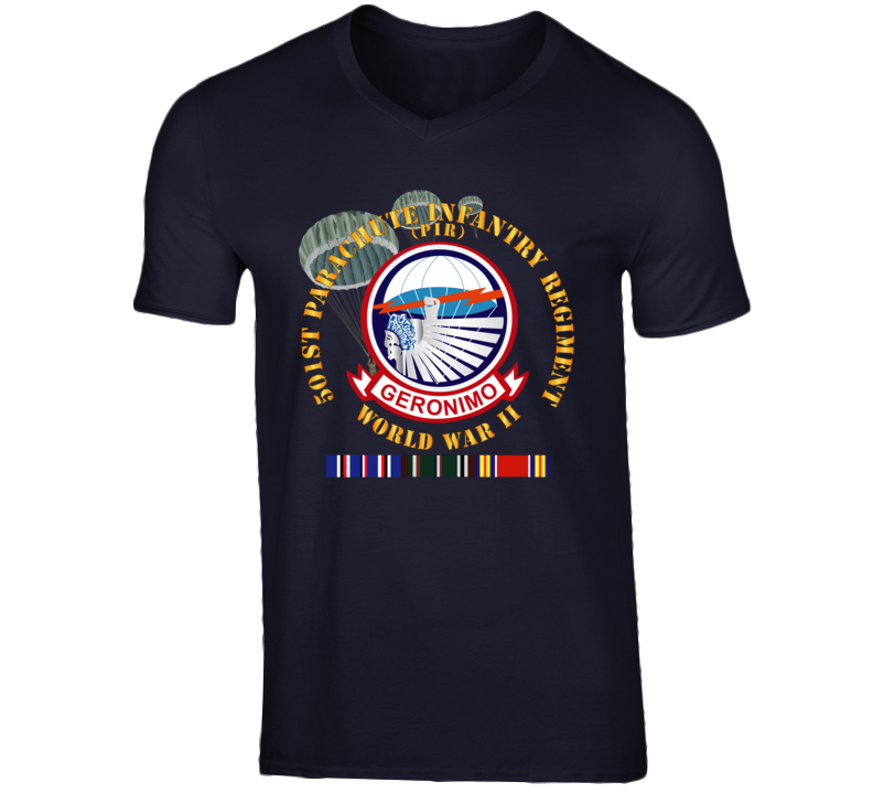 Army - 501st Infantry Regiment - Wwii W Eu Svc T Shirt
