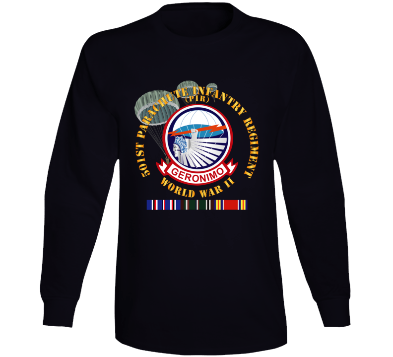 Army - 501st Infantry Regiment - Wwii W Eu Svc Long Sleeve