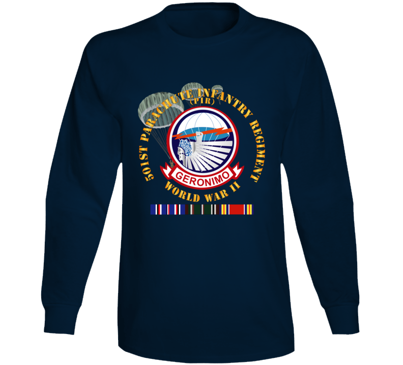 Army - 501st Infantry Regiment - Wwii W Eu Svc Long Sleeve