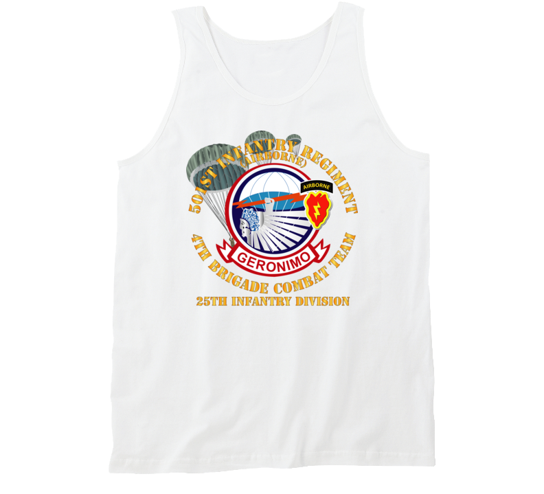 Army - 501st Infantry Regiment - 4th Bde Combat Tm - 25th Id Tanktop