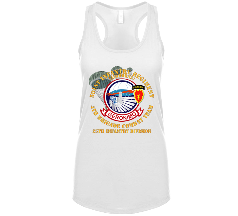 Army - 501st Infantry Regiment - 4th Bde Combat Tm - 25th Id Ladies Tanktop
